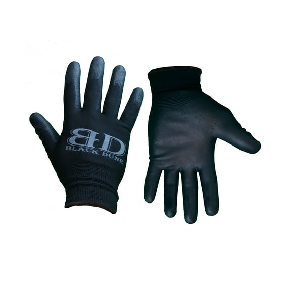 Black Dune Work Gloves for men, Large Size, 20 pair