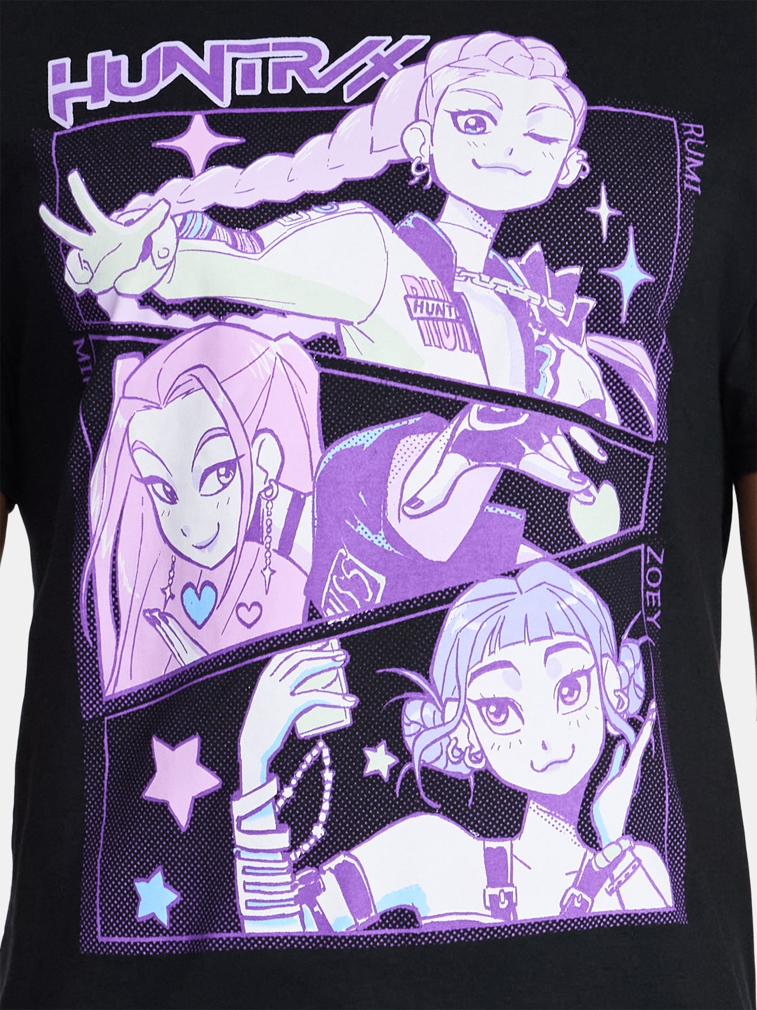 Netflix KPop Demon Hunters Men's and Big Men's Cotton Graphic Tee, Sizes S-3XL