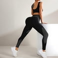 thumbnail image 6 of COMVALUE 3D Leggings Cellulite Compression Scrunch Butt Leggings with Resistance Band Tummy Control Workout Gym Clothes Black M, 6 of 6
