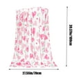 thumbnail image 3 of Beautynvta Valentine's Day Throw Blanket, Heart Printed Fuzzy Blanket, Love Heart Decorative Soft Cozy Flannel Blanket for Bed Sofa Couch, 39.4''x27.5'', 3 of 6