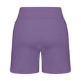 thumbnail image 4 of JGGSPWM Women's Running Sports Shorts Quick Dry Swimsuit Swimming Bottoms, Quick Dry High Waisted Swimsuit with Pockets Purple L, 4 of 6