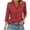 Wine, variant on Besolor Women's 3/4 Sleeve Tunic Tops Lapel V Neck Polka Dots Shirts Casual Going out Work Dressy Blouses
