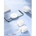 thumbnail image 3 of ETEPEHI Magnetic Charger Compatible for iPhone: Wireless Charging Pad Compatible with iPhone 16 15 14 Pro Max Plus 13 12 Pro Max & AirPods 4 3 2 Pro, White, 3 of 8