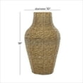 thumbnail image 3 of DecMode 18" Handmade Tall Woven Floor Brown Faux Seagrass Vase, 3 of 6