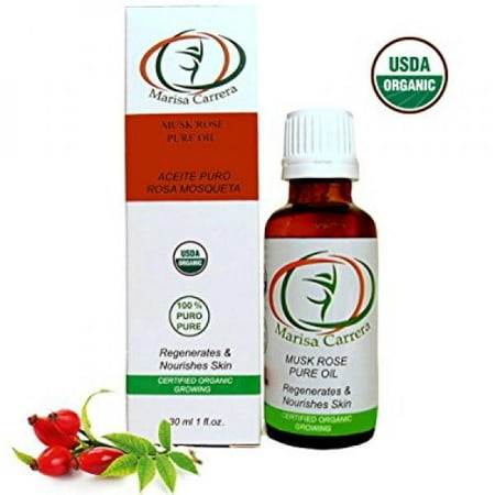 100 % Certified Organic Growing Rosehip Oil / Aceite Puro De Rosa Mosqueta 30 Ml. / 1 Fl.oz.heals Dry Skin, Fine Lines, Acne Scars, Eczema, Psoriasis, Dermatitis, Sun Damage & (Best Product To Use For Acne Scars)