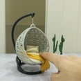 thumbnail image 2 of Bedroom Chair Hammock Miniature Furniture Model for Dolls Houses Accessory Realistic Swing Playset Basket, 2 of 8