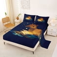 thumbnail image 2 of Erosebridal Capybara Bed Sheets For Capybara Lover,Galaxy Starry Night King Sheets For Kids Girls 4-Piece, 2 of 6