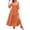 Orange, variant on Horkkom Tiered Dress Women Plus Size Summer V Neck Maxi Dresses A Lined Casual Beach Sundresses XXL