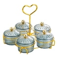 thumbnail image 1 of Juego de servir elegante para fiestas y celebraciones , Gris 5 Cuencos, 1 of 8