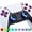 Scarlet Red, variant on eXtremeRate Multi-Colors Luminated D-pad Thumbstick Option Face Buttons Scarlet Red Classical Symbols Buttons LED Kit for PS5 Controller