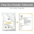 thumbnail image 6 of UMINEUX Clear Plastic Tablecloth Protector Heavy Duty Vinyl Table Cover 100% Waterproof Oil Proof Wipeable for Indoor Outdoor Dining Table Use(54x54 Inch, Square ), 6 of 7