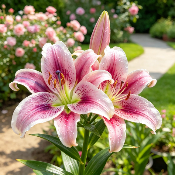 Lily, Outdoor Garden Flower‑Beginner‑Friendly‑Drought Tolerant‑Ideal for Beds Borders, Plant Pots & Planters
