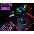 thumbnail image 5 of Gaming Coasters by Dreamcontroller USB Rechargeable LED Coaster for Gamer Room Decor. Light up Coasters for Gaming Desk Decor, Nerd Decorations, Nerdy Man Cave Decor 3.5" Anime Coasters for Gamer Gift, 5 of 6