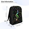 thumbnail image 4 of Balery Music Notes Mochila - Mochila Estilosa y Duradera para Laptop de 15 Pulgadas con Tela Oxford Impermeable, 4 of 8