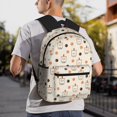 thumbnail image 5 of Yield Milk Tea Print Backpack for Women Men, Lightweight Casual Travel Daypack, Classic Basic College Backpack, Middle School Bag, 5 of 5