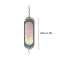 thumbnail image 2 of EstbridgeFishing Flashers Metal Flash Board Rotating Fishing Dodger Flasher Attract Fish Metal Trolling Lure 4.7 Inch for Freshwater Seawater, 2 of 10