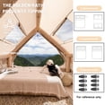 thumbnail image 4 of PAKICETUS 6-8 Person Blow Up Inflatable Waterproof Glamping Tent with Stove Jack, 4 of 8