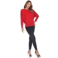 thumbnail image 4 of White Mark Women's Banded Dolman Top, 4 of 6