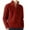 Red, variant on JTieacloth Knitted Cardigan Sweaters Male Casual Simple Bottom Sweater Solid Color Warm Wool Knit Half Zip Long Sleeve Sweater(Black)