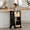 Black, variant on COSYLAND Adjustable Toddler Tower, Wooden Kitchen Step Stool Helper, Standing Tower with 3 Heights, Natural & Black