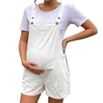 thumbnail image 3 of Taqqpue Women's Maternity Overalls Shorts Pregnancy Casual Solid Color Sleeveless Jumpsuits Romper with Pocket, 3 of 9