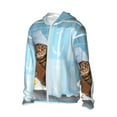 thumbnail image 2 of Kll Funny Cat Taking A Bath Print Men'S Women’s Upf 50+ Sun Protection Outdoor Hoodie Jacket Long Sleeve Fishing Hiking Performance Shirt- X-Large, 2 of 8