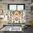 thumbnail image 4 of Yayeee Kitchen Curtains Tier Pair Light Filtering 27"x36" Rod Pocket Short Cafe Window Panel, Yellow Tomatoes, 4 of 7