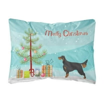 Carolines Treasures BB8436PW1216 Gordon Setter Christmas Canvas Fabric Decorative Pillow, 12H x16W, multicolor