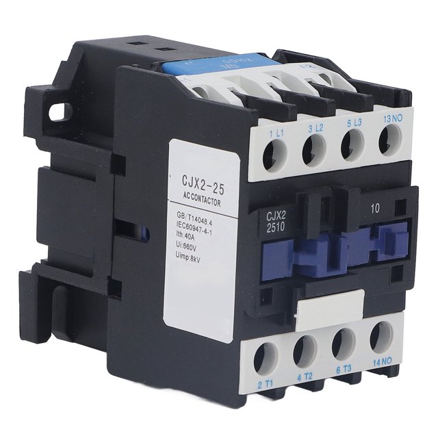 Contactor de CA, contactor de potencia de 25 A, normalmente un contactor, contactor de potencia, funcionamiento suave