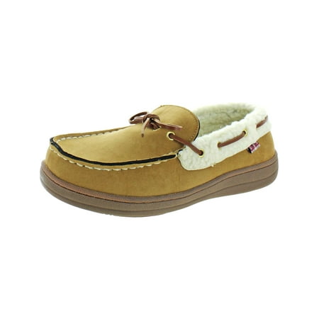Ben Sherman Mens Milton Faux Suede Waterproof Moccasin Slippers