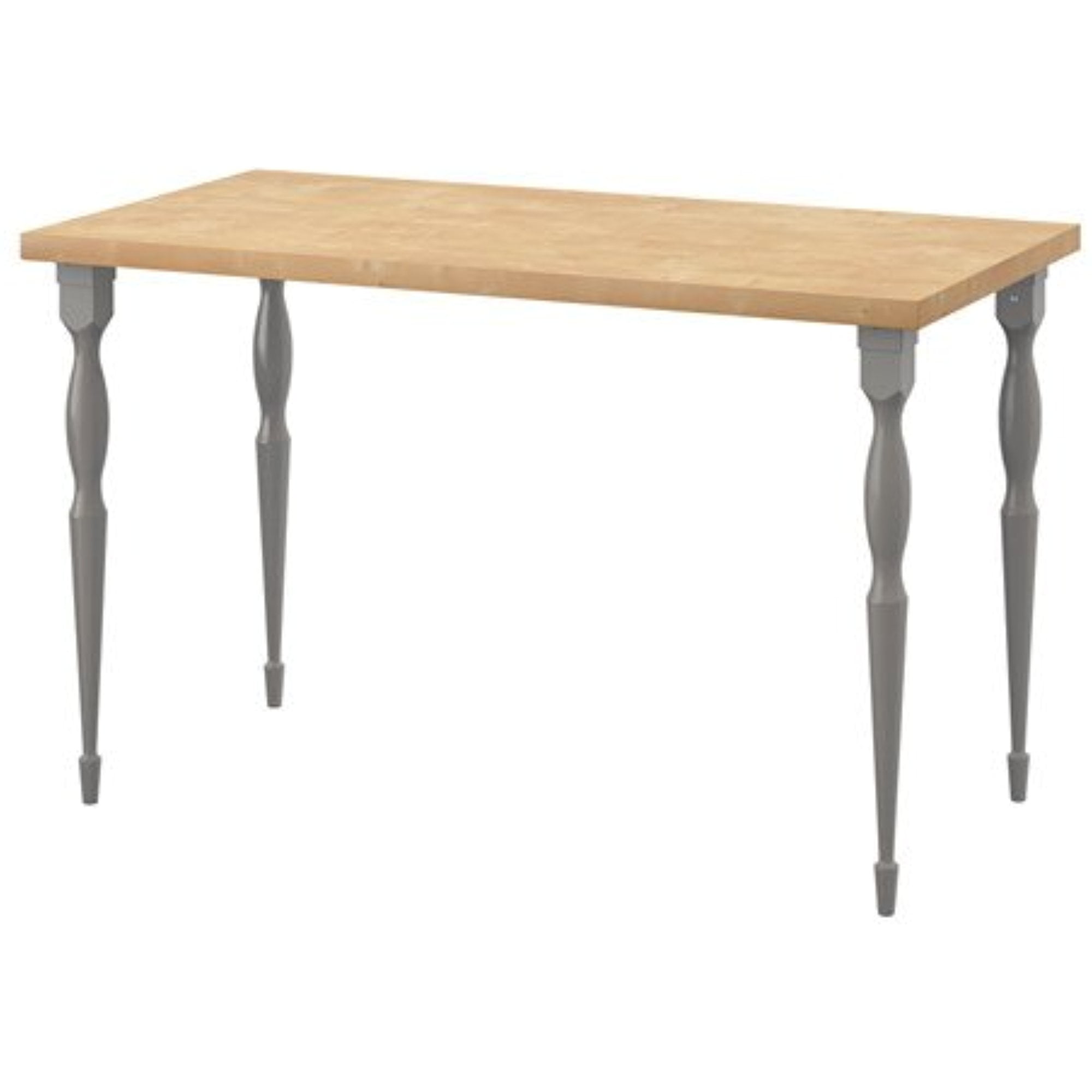 Ikea Dining Table, birch effect, gray 47 1/4x23 5/8 ", 6202.14238.3026