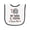 White and Black, variant on Inktastic Nana and Poppa Love Me Grandchild Elephant Baby Terry Cloth Bib