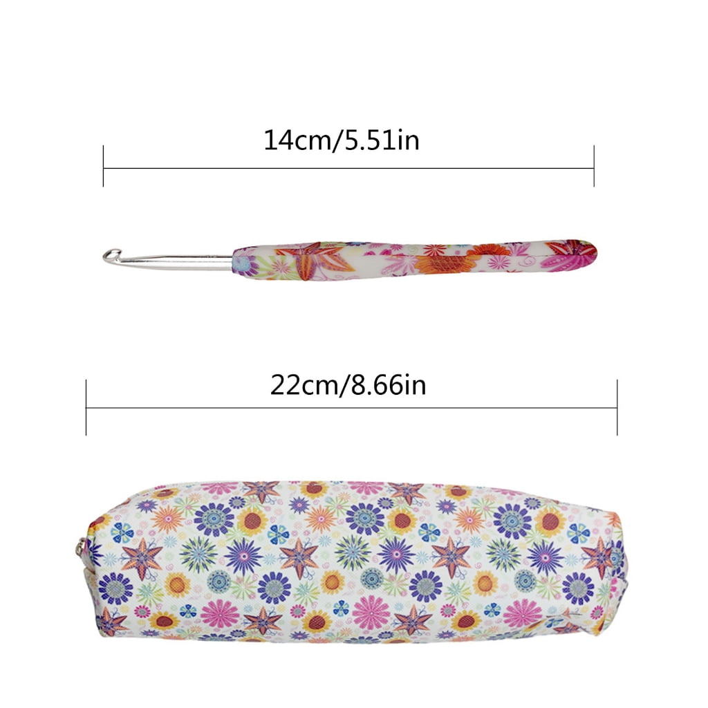 CIYISON 14 Size Crochet Hooks Set with Case Ergonomical Crochet Hooks for Crochet Lovers