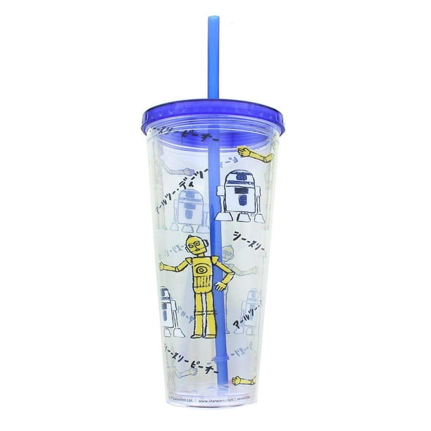Vaso Se7en20 Star Wars Kanji Droids R2D2/C3PO de plástico
