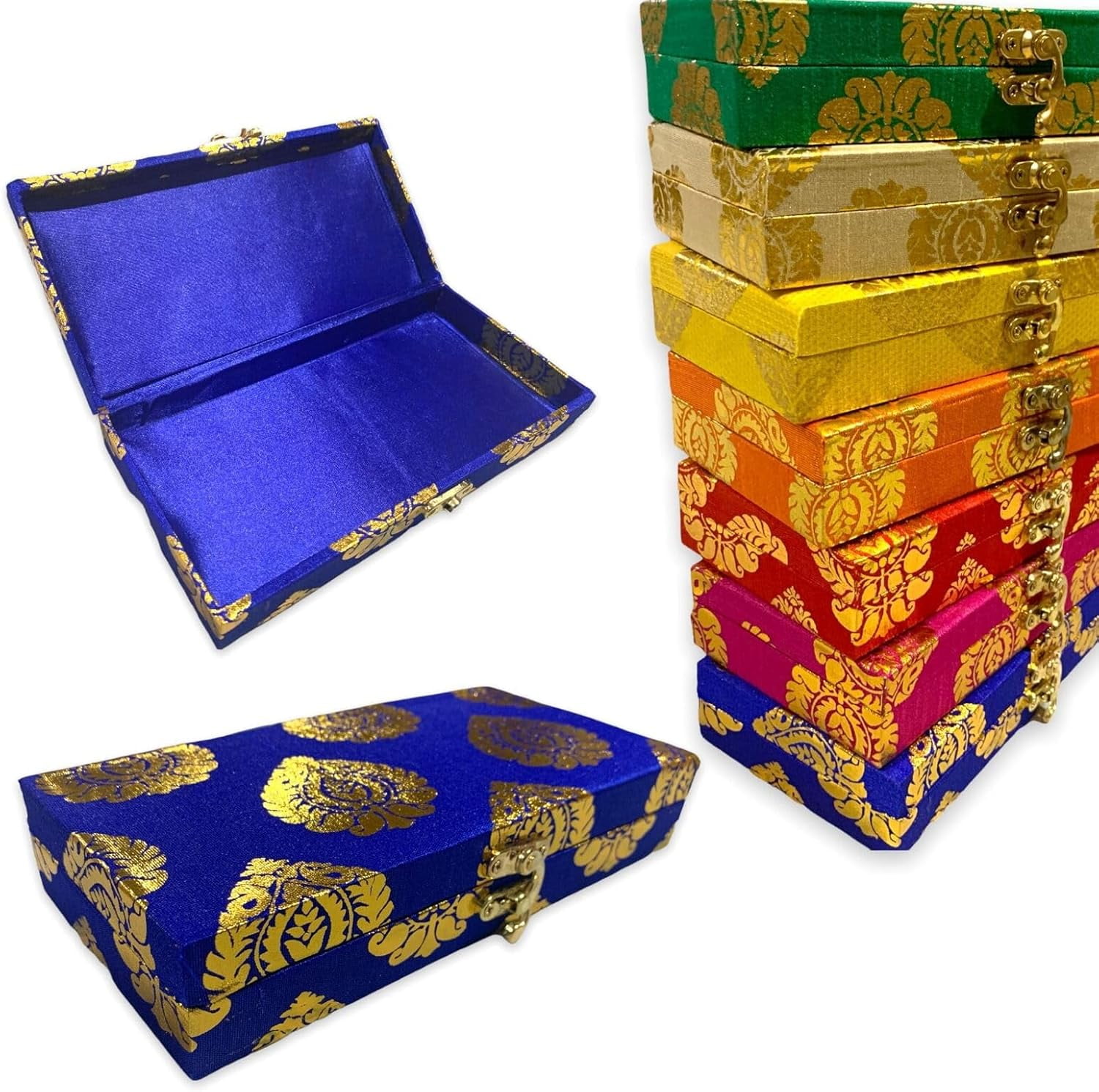 10 PCS Indian Decorative Sweet Box,Wedding Favor,Diwali gift box, Mithai box, Bangles Jewelry Boxes