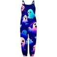 thumbnail image 4 of FEIFLY Toddler Jumpsuit Sleeveless Baby Girl Halloween Cartoon Prints Romper O-Neck Onesie Soft Child One-Pieces, 4 of 5
