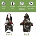 thumbnail image 6 of Fotbe Realistic Rose Skull Print Small Dog Sweater Hoodies Pet Grey Hooded Soft Fleece Sweatshirts with Pocket Fall Winter Puppy Cat Sweaters Warm Clothes-X-Small, 6 of 7