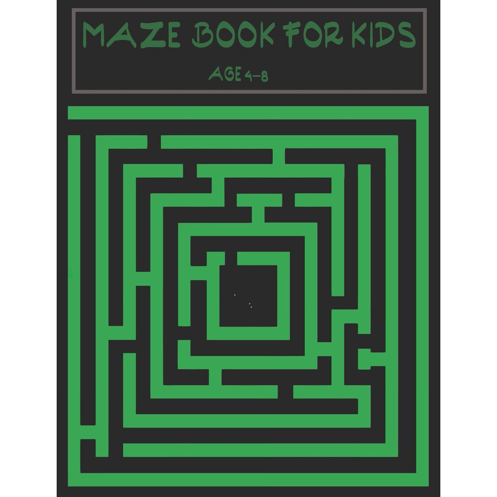 Maze book for kids age 48 A maze activity book for kids. Great for