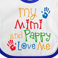 thumbnail image 4 of Inktastic Mimi and Pappy Love Me Boys or Girls Baby Bib, 4 of 4