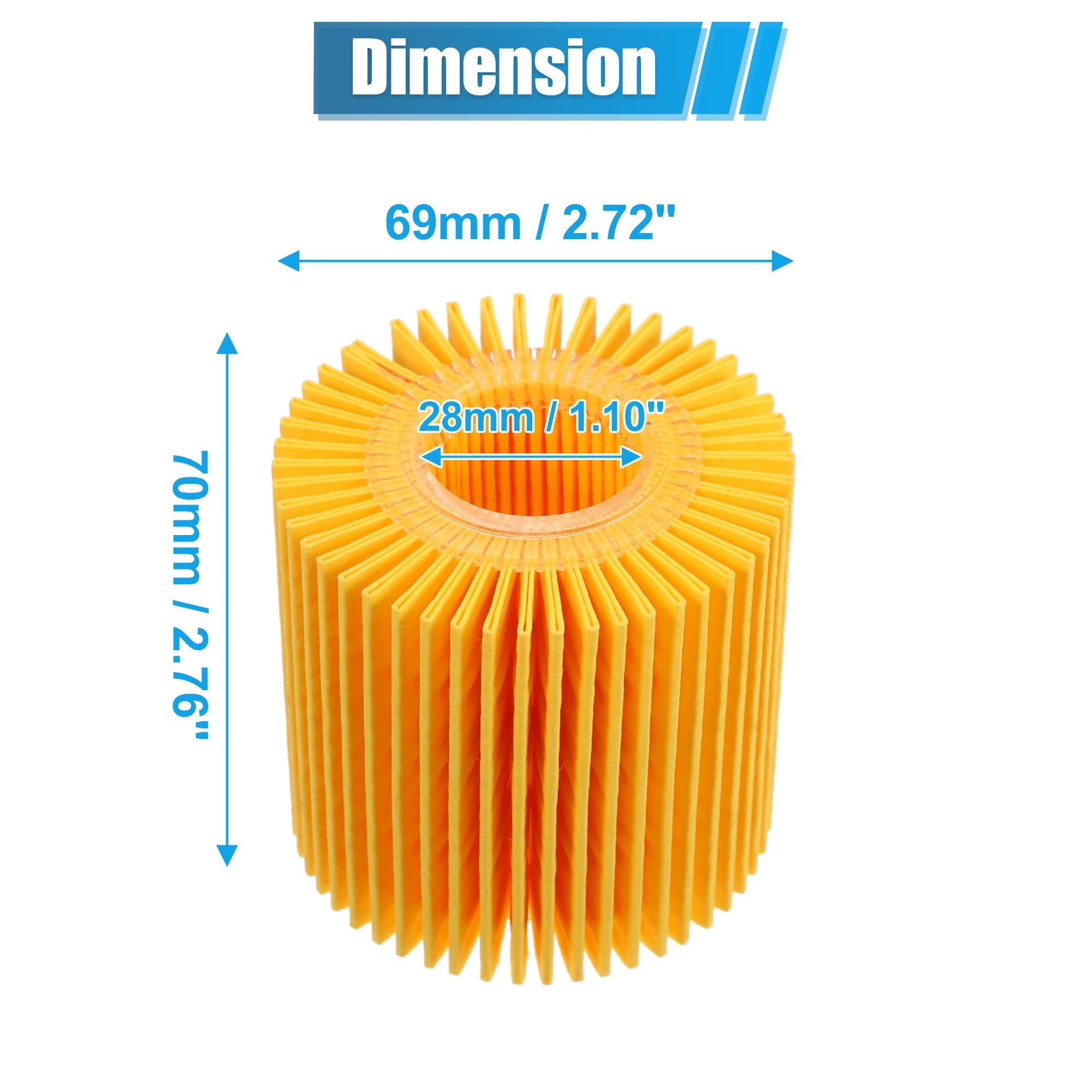 10 Set Engine Oil Filter 04152-YZZA1 04152-31090 04152-YZZG1 for Toyota Avalon Camry Highlander RAV4 Tacoma Sienna