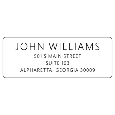 Return Address Labels, White - Custom Printed Personalized Stickers, 250 Adhesive Peel and Stick Mailing Labels - for Wedding Invitations, Christmas Holiday Cards, Business Mailers