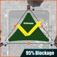 thumbnail image 2 of Amgo 22' x 23' x 31.83' green Triangle Super Ring Sun Shade Sail Order To Make UPF50+ AGSRT Canopy Awning Shades for Patio, 98% UV Blockage, Commercial Standard Heavy Duty - 260 GSM (We Customize), 2 of 9