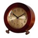 thumbnail image 1 of Reloj despertador de madera, silencioso, pequeño, con luz nocturna., 1 of 8