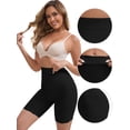 thumbnail image 3 of DARING DIVA Women's High Rise Tummy Control Ice Silk Seamless Boyshorts S Black, 3 of 6