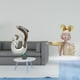thumbnail image 2 of Estatua Moderna Y Abstracta De Una Niña Delfín De Cerámica Con Bandeja Para Guardar Llaves, Ideal Para La Decoración De La TV, Chimenea, Oficina, Sala De Estar, Mesa De Centro, Dormitorio O, 2 of 8