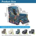 thumbnail image 7 of Xoenoiee Cat Daisy Flower Print Recliner Chair Covers, Stretch Reclining Cover, Recliner Sofa Slipcovers Jacquard Recliner Couch Covers Furniture Protector Covers for Pet Kid, 7 of 7