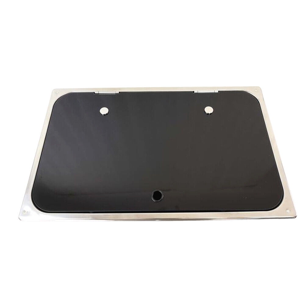 Miumaeov 1 Burner LPG Gas Stove Hob Cooktop +Sink Comb with Tempered Glass Lid for Boat Caravan RV Camper Motorhome