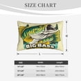 thumbnail image 4 of Yiaed Bass Fish and Water Print Brushed Microfiber Envelope Pillowcases, Standard,Envelope Closure Pillow Cases（No pillow core）-14"x20", 4 of 6