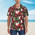 thumbnail image 2 of Susaid Merry Christmas1 Print Short Sleeve Shirts Button Down Casual Shirts Summer Beach Aloha Button Down Short Sleeve for Men ,Large, 2 of 7