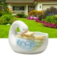 thumbnail image 4 of cisne, s s de cerámica bnca moderna de cisne , bonsái de pntas para escritorios, balcón, decorac un Baoblaze Macetas, 4 of 8